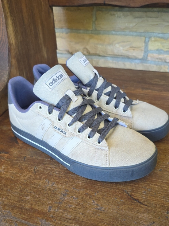 adidas Other - adidas  9.5 U.S 9 U.K SBeige Suede Low-Top Sneakers with Dark Gray Accents